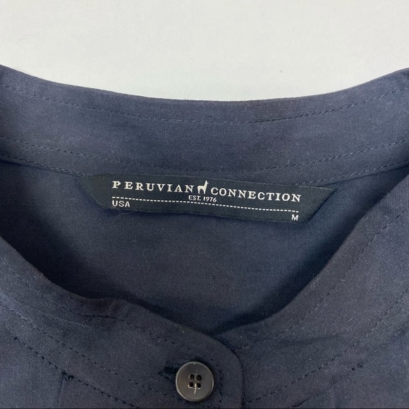 Peruvian Connection 100% Silk Tunic - Picture 5 of 7